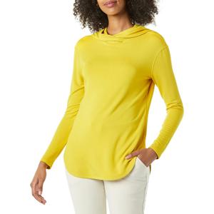 Amazon Essentials Women's Supersoft Terry Essentials Hoodie, Standard-Fit Long-Sleeve Pullover (XX-Large Dark Yellow)
