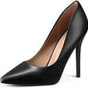 mysoft Women's High Heels Pumps Closed Pointed Toe Stiletto 4IN Heels Dress Wedding Shoes, Size 9.5