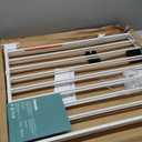 Babelio Baby Gate for Stairs & Doorways, 26-43" W 34" H Extra Tall| No Bottom Bar| Easy Installation| One-handed Operation| Auto-close| Hardware Mount (Drill Needed) Safety Dog/Pet Gate Indoor (White)