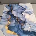 Marble Blue Dish Drying Mat for Kitchen Counter, Luxurious Marble Texture Dish Drying Pad with Anti-Slip Rubber Base