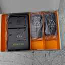 Neewer NP-F550 Battery Charger Set Compatible with Sony NP-F970 F750 F770 F960 F550 F530 F330 F570 CCD-SC55 TR516 TR716 TR818 TR910 TR917, Led Light/Monitor/Camera Slider (2 Pack, Black)