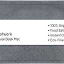 Large Diatomaceous Earth Stone Dish Drying Mat – Quick Drying, Super Absorbent Kitchen Mat for Counter, Dish Drying Rack, Non-Toxic Food Grade Stone Bath Mat, 24" x 16"