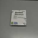 3 x 200PCS 6 inch Bamboo Skewers for wooden sticks BBQAppetiserFruitCocktailKabobChocolate FountainGrillingKitchencrafting and Party. =3mm, More Size Choices 6"/8"/10"/12"/36"