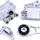 MOTOKU Engine Motor Mount and Transmission Mount and Torque Strut Bracket for Jeep Renegade 2015-2018, Fiat 500X 2016-2018