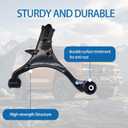 Front Lower Control Arm for Acura EL & Honda Civic 2001-2005, Ball Joint + Inner & Outer Tie Rod Ends, Left & Right, Suspension Kit K640287 K640288 K90332 K90454 K90455 ES3581 EV469-10pcs