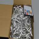 FLVOECN RGB Ice Lights Outdoor, 52FT 504 LED Color Changing Christmas Lights,16 Colors 128 Function 8 Modes Timers Waterproof, Plug in Hanging Light for House, Garden, Outdoor Christmas Decor (RGB (Red, Green, Blue))