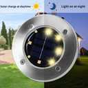 INCX 4.6 inch Solar Lights Outdoor Waterproof,16 Pack Solar Ground Light for Outside, Solar Garden Lights Landscape Lighting for Patio Pathway Lawn Yard Deck Driveway Walkway, Warm White