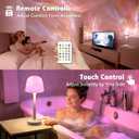 seenlast Waterproof Spa-Like Shower Lamp,16 Color Ocean Wave Projector Night Light for Inside Shower,Rechargeable Shower Light with Touch & Remote Control for Room Decor,Gifts for Women, Couples
