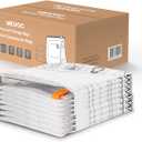 Wevac Vacuum Storage Bags (8 Jumbo) | Space Saver | Rapid Vacuum | Double Zip Seal | Special Clip Stopper | Ideal for Clothes, Blankets Compression and Travelling