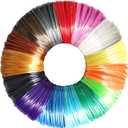 DO3D 15 Bright Colors 1.75mm 3D Pen Silk PLA Filament Refill, Each Color 4m, Total 60m 3D Printer Silk PLA Sample Pack, Compatible with FDM 3D Printer and 3D Pen, Not Support for 3Doodler Pen