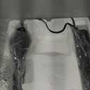 HonoDing Torchiere Floor Lamp for Living Room, Standing Lamp with Glass Shade, Iron Brushed Nickel Floor Lamps, Corner Lamps for Bedroom, Office, Reading (Dark Brown)