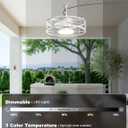 16" Outdoor Ceiling Fan Lights with Plug-in Cord for Gazebos