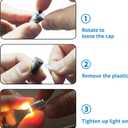 36 Pcs - Miniature Lights for Dollhouse,Miniature LED Lights for Handcraft,Mini Spot Light Battery Operated, Tiny Decoration Lights,LED for Balloons,Party Decoration (Warm White)