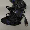 DIANVEN Wired Controller for PS4 Controller Wired for Sony Playstation 4/Pro/Slim and PC Windows 11/10/8/7 with Double Vibration and Motion Motors, Wired PC Controller for PS4 Remote (Black)