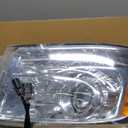 Dasbecan OE Projector Halogen Headlights w/LED Signal DRL Compatible With Dodge Ram 1500 2500 3500 2013-2018 Right Passenger Side Headlamp assembly Chrome Trim w/Bulbs Replaces#68324940AD CH250329