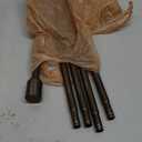 5/8” Diameter Bronze Curtain Rods 3090 Inch, for 3084 Inch Windows, Adjustable Splicing Antique Bronze Curtain Rods for Windows with Brackets, Window Rod Long Small Dark Brown Curtains Rod