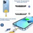 4 x CACOE Phone Lanyard 2 Pcs-1 Pcs Adjustable Neck Strap,1 Pcs Wrist Strap,4 Pads,Universal Crossbody Multifuctional Cell Phone Lanyards Compatible with Most Smartphones(Yellow)