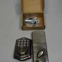 Honeywell Safes & Door Locks - Keyless Entry Door Lock with Smart Electronic Keypad Deadbolt - Easy Installation & 50 Different User Pin Codes - Auto Lock - Antique Brass - 2.9 x 2 x 6.2 in - 8712109