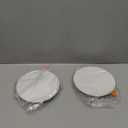 PATIKIL 165mm / 6.5" Diameter Metal Ceiling Hole Cover Plate, 2 Pcs Downlight Hole Trim Wall Mount Decorative Cap Access Panel for 4.9-6.3inch Round Ceiling and Wall Openings, Matte White