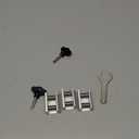 Window Locks for Up and Down Windows 4 Pack Window Stopper Sliding Window Lock for Vertical Horizontal Sliding Windows Doors with Key Aluminum Window Security Locks Child Proof(Silver Medium)