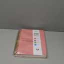 Spiral Notebook 8.5" x 11", 300 Numbered Pages Notebooks College Ruled with Contens, 100GSM Thick Journal for Women Men, Hardcover Leather Lined Journal for Writing, Large A4 Notebooks for Work School (Pink)