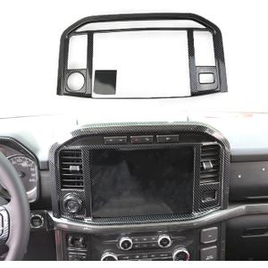 Carbon Fiber Central Control Panel Cover Tirm for Ford F150 2021+(Navigation Screen)