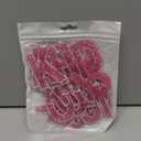 26Pcs Rhinestone Iron on Letters Patches 6.5cm Iron on Rhinestone Letters Bling Glitter A-Z Alphabet Applique Letters Iron on Patches for Clothes Bag Pants Shoes Cellphone Decor DIY Crafts (Rose Red)