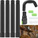 AGC1000 Gutter Cleaning Attachment Kit/Leaf Blower Tools Mounting Bracket Kit for EGO 530CFM / 580CFM / 575CFM / 650CFM/ 615CFM/LBX6000 Leaf Blowers/Overall Length 8.3 feet - Black