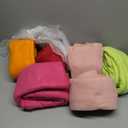 Fleece Throw Blankets Lightweight Warm Soft Cozy Pet-Friendly Bulk Fleece Throw Blanket Solid for Home Bed, Sofa, Office, Gifts, Outdoor (Assorted 4, Pack of 6-50 x 60 inch)