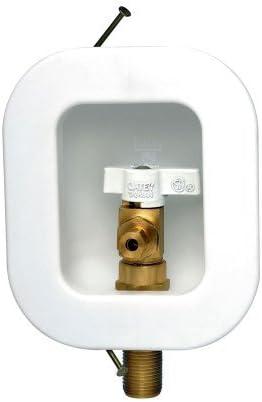 Oatey 39133 Icemaker Outlet Box With Nails, 4 in H x 3-1/4 in W x 2-1/2 in D Box, 12K Quarter-Turn Valve