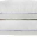 Sealy Dreamlife Queen Size Memory Foam Cooling Pillow with Surface Guard Technology, Removable Machine-Washable Cover, White (2 Pack)