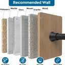 AIZESI 2Pack Tension Curtain Rod 23-46 Inch No Drilling Adjustable Black Tension Rod Extendable Spring Loaded Curtain Rods for Window Doorway Kitchen Closet Bathroom