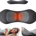 3 in 1 Electric Back Massager Pillow with Adjustable Support and Soothing Heat  Ergonomic Wedge Cushion for Home, Office, or Travel Use (Grey)