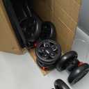 Medium Dog Stroller for Large Dogs, Pet Stroller for Medium Dogs Up to 100lbs, All-Terrain with Handle & Canopy, Storage Organizer, Waterproof Oxford Fiber Black