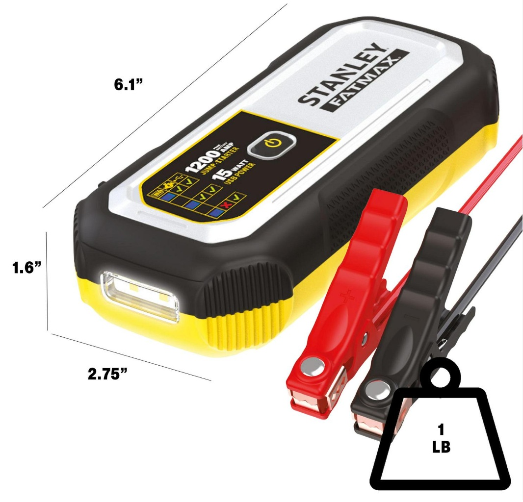 Stanley 1200 AMP Lithium Jump Starter