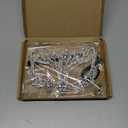 Bling Rhinestone Masquerade Mask For Women Ball Costume Crystal Face Mask Carnival Jewelry (Silver)