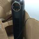 Antarctic Star T36 Tower Fan-36 Inch, Bladeless Oscillating Fan with Remote, 6 Speeds & 4 Modes, LED Display, 9H Timer, Quiet Floor Standing Fan for Bedroom Living Room Office, Black