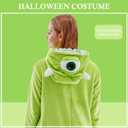 Adult Onesie Pajamas Unisex Animal One-Piece Cartoon Costume Cosplay Homewear Sleepwear Partywear For Men Women (Green)