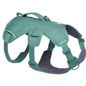 Ruffwear, Web Master, Multi-Use Support Dog Harness, Hiking and Trail Running, Service and Working, Everyday Wear, River Rock Green, Small