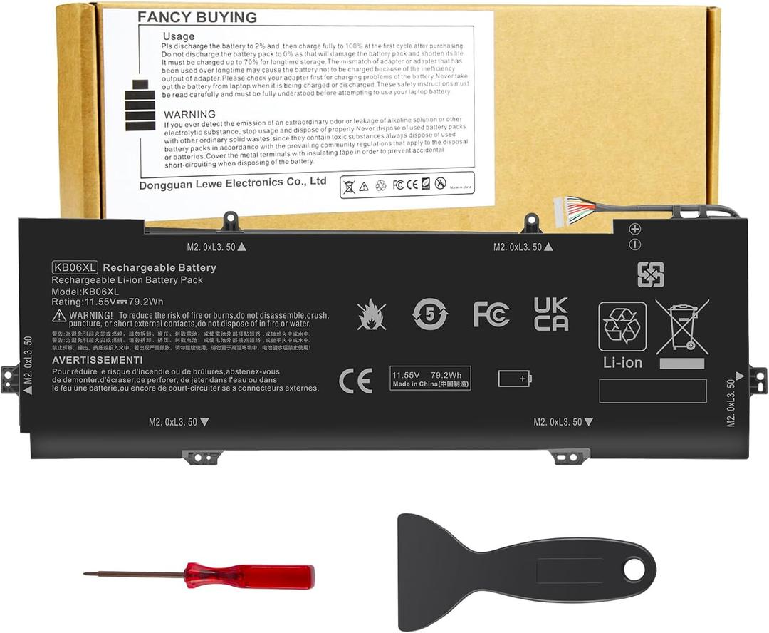 KB06XL 902499-856 902499-855 902401-2C1 Battery for HP Spectre X360 15-BL012DX 15-BL112DX 15-BL0XX 15T-BL000 15T-BL100 15-BL075NR 15-BL152NR 15-BL000 15-BL000NA 15-BL030NG BL112DX HSTNN-DB7R TPN-Q17