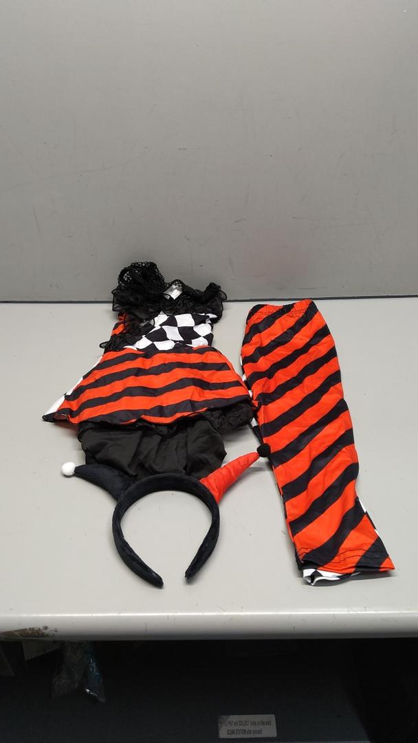 Girls Clown Costume, Halloween Evil Clown Costume
, Size for 5-6 years 