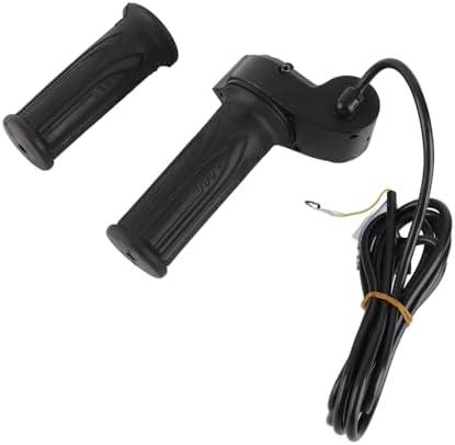 Electric Grip, 1 Pair Throttle Grip Handlebar with LED Display Screen for Cars Scooter
