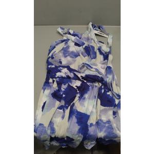 STYLEWORD Women's Summer 2025 Maxi Dress Floral Halter Neck Sexy Party Wedding Guest Long Formal Dress size XL