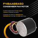 F48AA68A50 - Replace for York Coleman Luxaire Genteq/A.O. Smith OEM Condenser Fan Motor - Replace THGF36S41S3A THGF60S41S3A - 1/4 HP 208-230 Volt 850 RPM