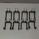 HUHOLE 8 Pack Pegboard Drill Holder and Utility Hooks Set Heavy Duty Vinyl Coated Pegboard Tool Holder for Power Tools Hammer and Cords Fits Standard 1/4 Inch Pegboard Organizer Accessories