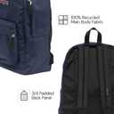 JanSport SuperBreak One Backpacks - Durable, Lightweight Bookbag with 1 Main Compartment, Front Utility Pocket with Built-in Organizer - Premium Backpack, Red Tape, One Size