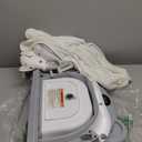 Collapsible Baby Bathtub, Durable Portable Travel Baby Bath Tub with Soft Cushion & Thermometer & Drain Hole, Non-Slip Hanging and Detachable Bathtub for Newborn to Toddler 0-36 Months(Grey)