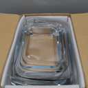 NUTRIUPS 6 Pack 24oz Glass Bowls Set for Cereal and Salad, Small Glass Bowls for Kitchen (5.4 inch)