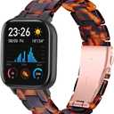 FitTurn Resin Bands Compatible with Amazfit Active 2 Square/1/Bip 3 Pro/Bip/GTS 4/GTS 4 Mini/GTS 3/GTS 2/GTS 2e/GTS 2 Mini/GTR 42mm Watch Replacement 20mm Stylish Bracelet Resin Sport Strap Wristbands for Bip 3 Pro/Bip U Pro/Bip Lite/Bip S/Bip S lite/ Bip U