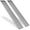 Ruedamann 2PCS 5FT Aluminum Shed Ramps, Rust Proof, Heavy Duty 880 lbs Capacity, 9'' Wide Loading Ramps for Lawn Mower, UTV, ATV Ramp for Trailer, Shed Ramp for Trailers, Riding Mowers, Motorcycles